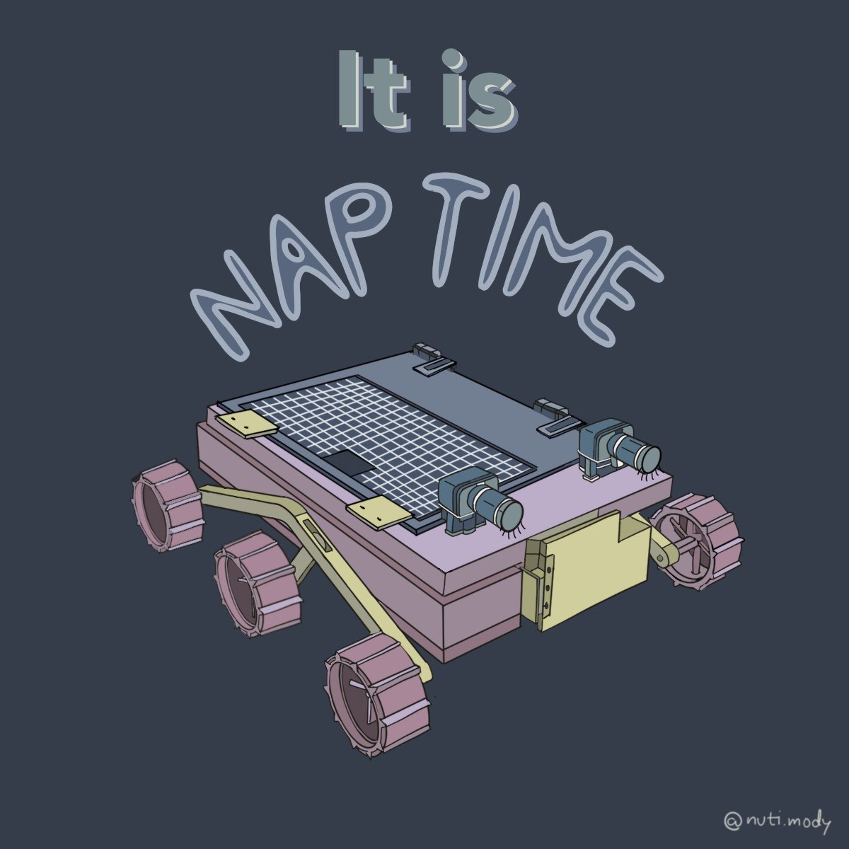 Pragyaan, our little Chandrayaan-3 rover, is taking a cosmic nap after 10 days of lunar exploring! Sending moonlit dreams and hoping for a sunny wake-up call. Stay tuned, space enthusiasts! 🚀 #Chandrayaan3 #MoonMagic #SweetDreamsPragyaan
