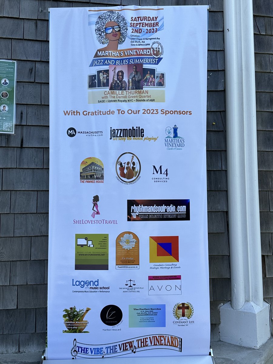 MVJBSummerfest's tweet photo. Getting ready for the Martha's Vineyard Jazz and Blues Summerfest... TIckets can still be purchased at the door of Union Chapel (55 Narragansett Ave., Oak Bluffs).  Show starts at 6:30 PM. https://t.co/QMhErwOpYt