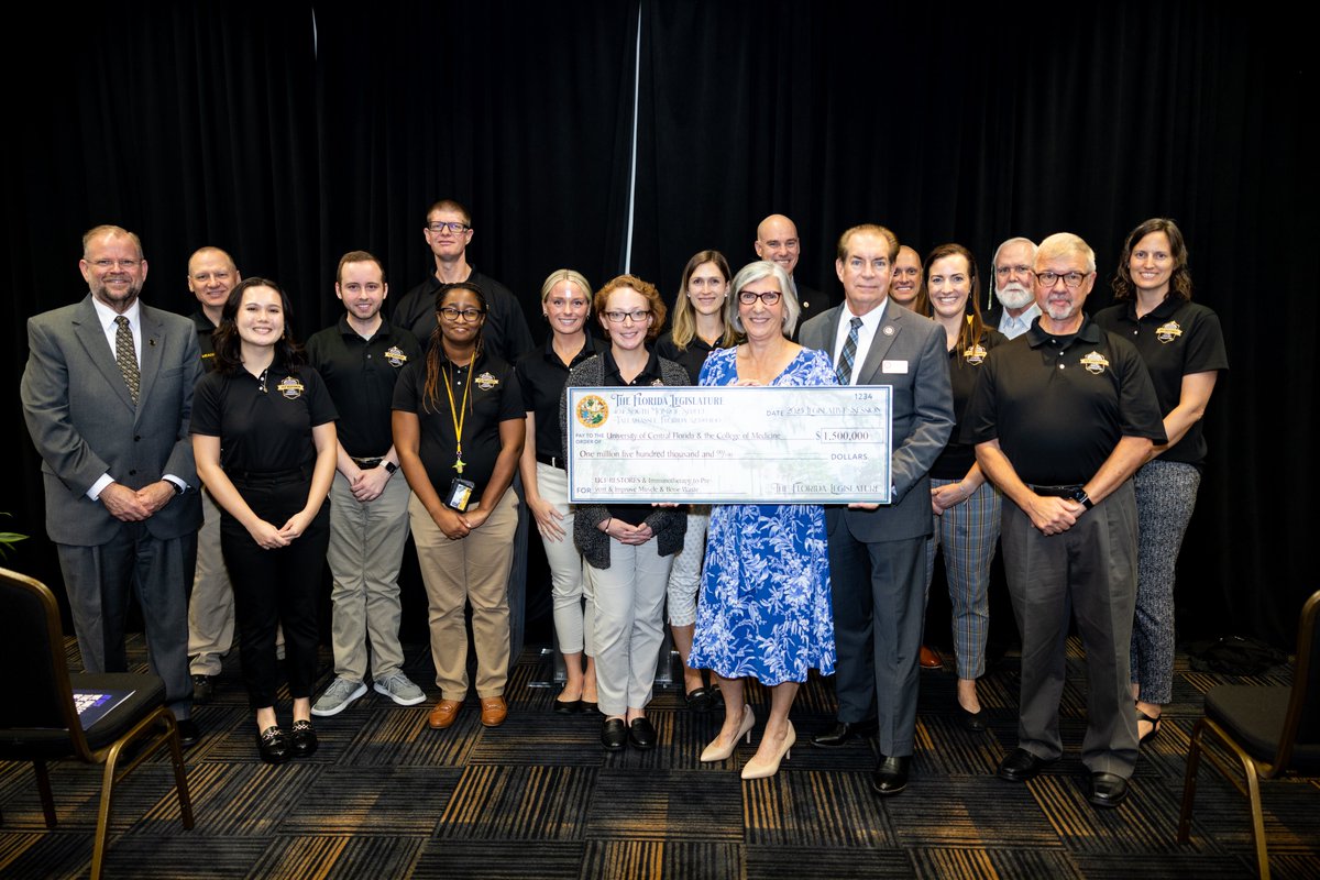 Our UCF Restores team does incredible work to help those with PTSD get the treatment and resources they need. We are grateful to two of the program’s legislative champions, Senator Tom Wright and Representative David Smith, whose support is transforming lives.