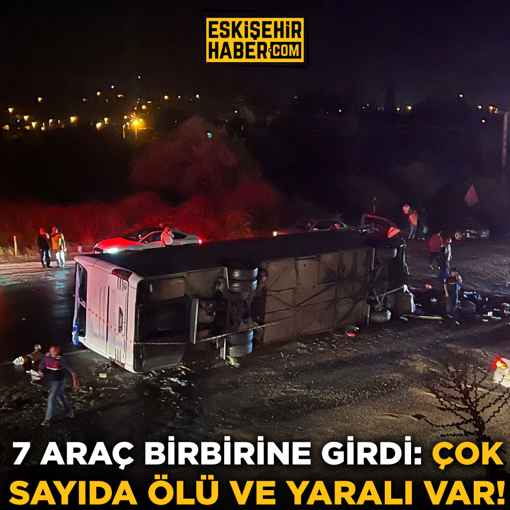 7 araç birbirine girdi: Çok sayıda ölü ve yaralı var! eskisehirhaber.com/foto-galeri/7-…