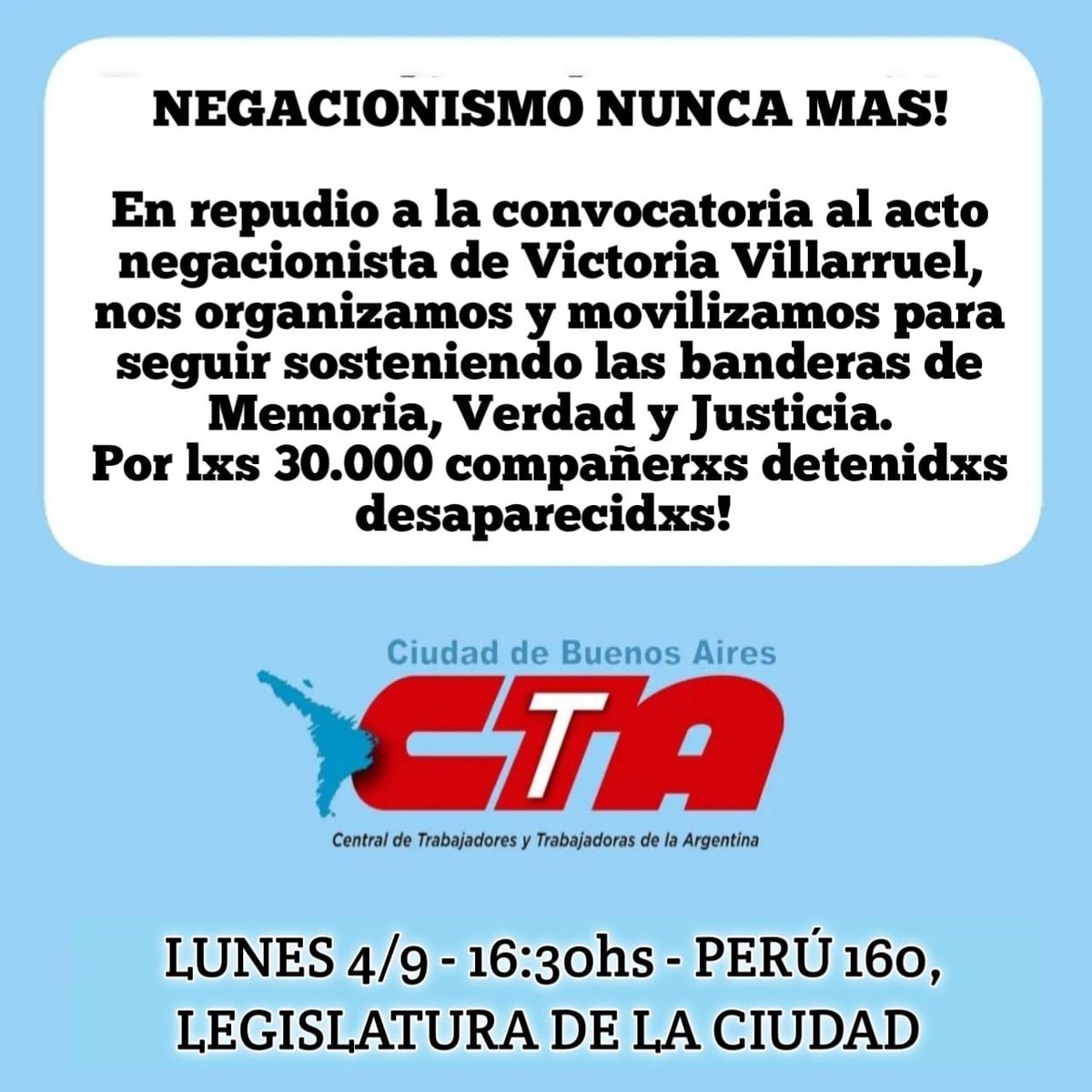 #NegacionismoNuncaMas