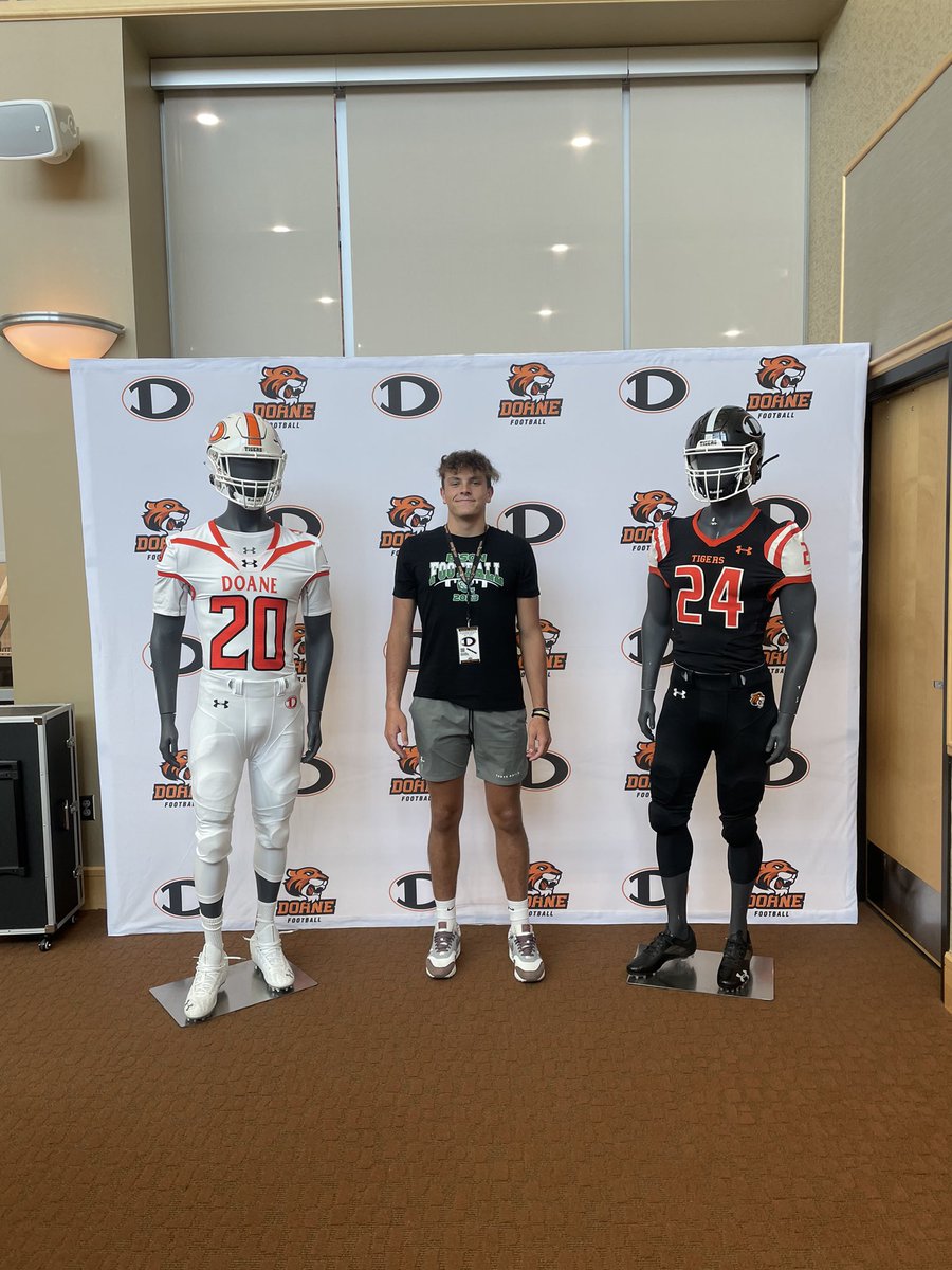Excited to be invited to Doane football today.#doanefootball