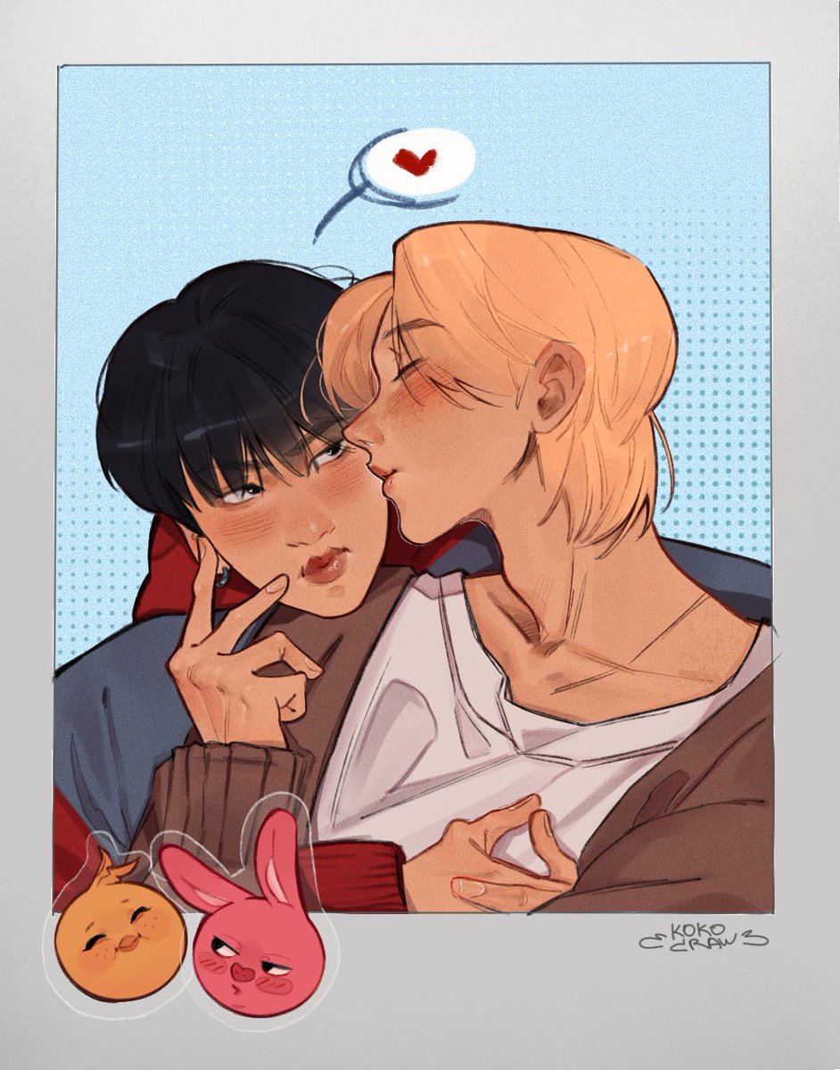 hyunnybini's tweet photo. give me yoyr kiss 💋 

#StrayKids #changlix #binlix #fanart https://t.co/GuemGxcLLC