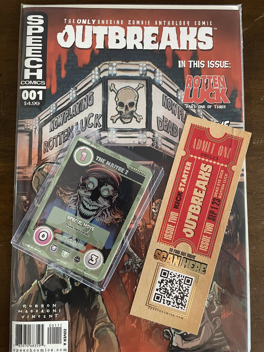 george biggs (@georgeb73849077) on Twitter photo I just got my physical copy from the outbreaks 1 kickstarter from <a href="/SpeechComics/">Speech Comics</a>. Issue 2 is on kickstarter now and you don’t want to miss this zombie anthology.
#OUTBREAKSHORDE I just got my physical copy from the outbreaks 1 kickstarter from <a href="/SpeechComics/">Speech Comics</a>. Issue 2 is on kickstarter now and you don’t want to miss this zombie anthology.
#OUTBREAKSHORDE