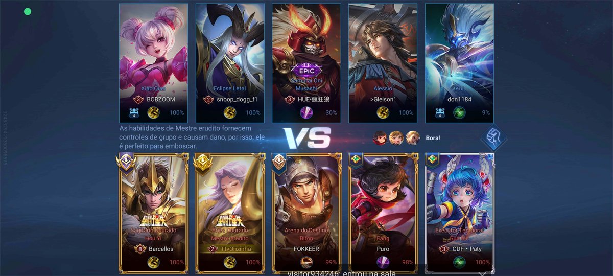 Hoje tive a honra de jogar com um dos embaixadores do Hok o <a href="/ofcbarcellos/">Barcellos Mesquita</a> 🥰 #honorofkings