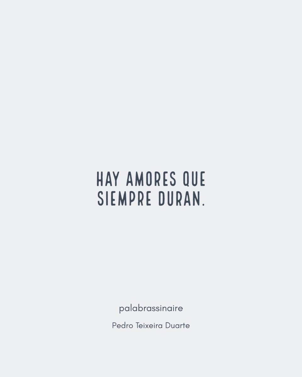 La verdad es que algunas historias de amor no tienen fin. 🤍