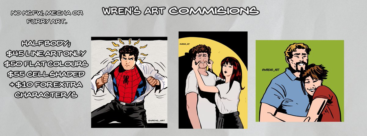 wrens_art's tweet image. Commissions are now open! You can DM me on Twitter, via my ko-fi (link below) or email me for any more inquiries.