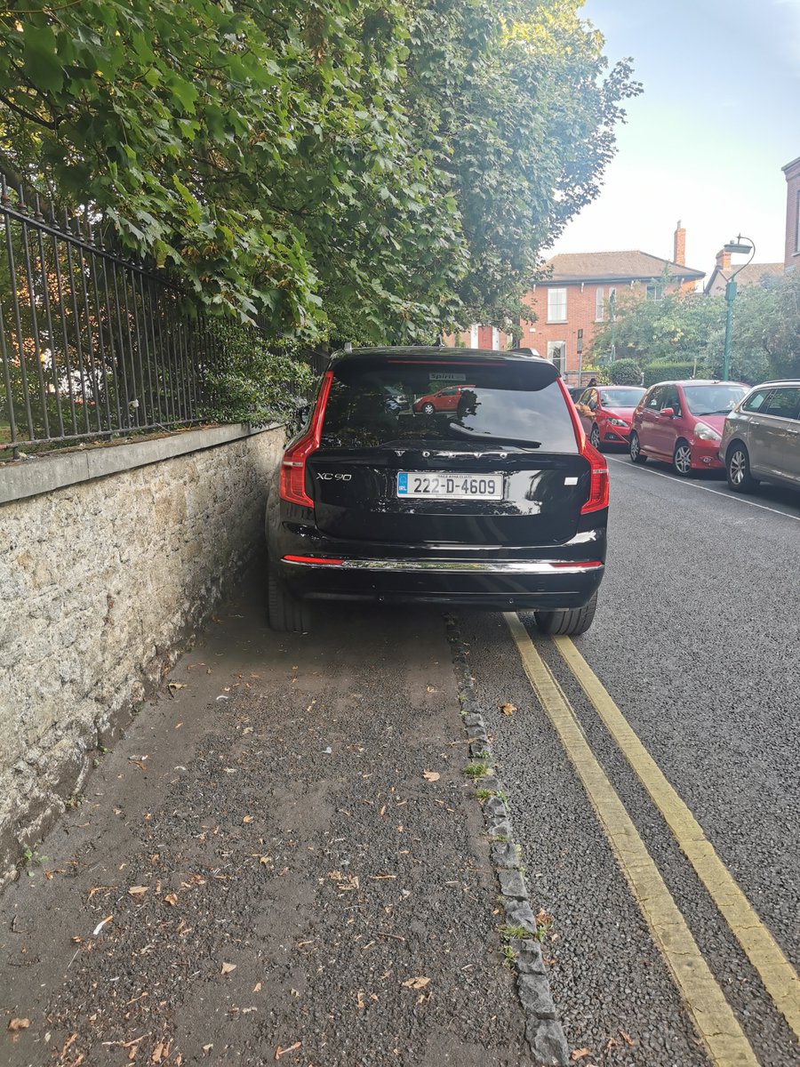 michaelrickard2's tweet photo. @Feljin_J This happens all the time in Dublin. Here is another example from today outside of Belgrave Park in Rathmines. https://t.co/VZQ1VA6roE