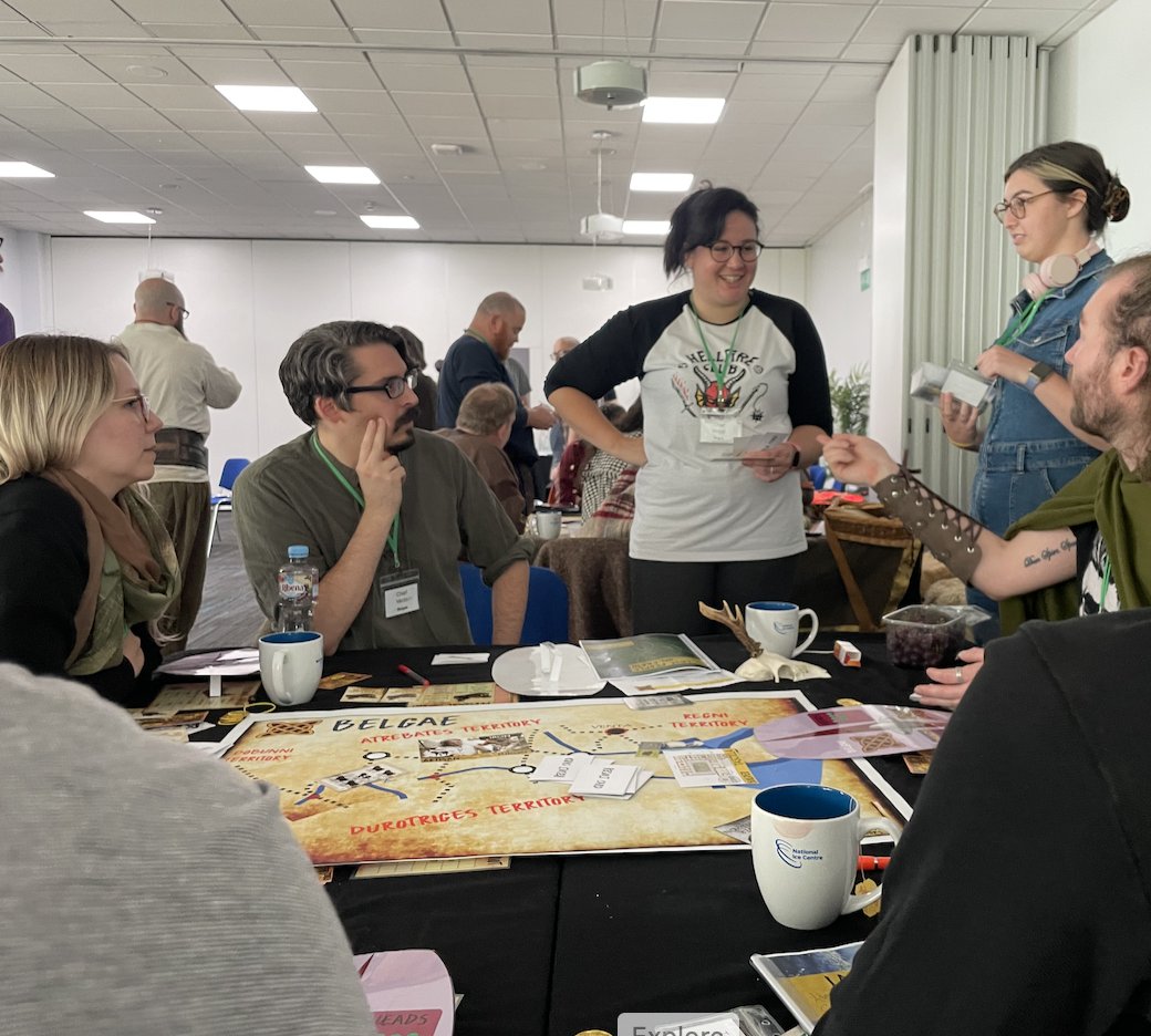 EMMegagames's tweet photo. Last People on Earth - fantastic day of megagaming in Celtic Britain, with a few Roman interlopers! 

We had Druidic assassinations, Iceni dominance of the Midlands, Roman Legion 'intervention,' and a thorough breeding programme for war dogs - what more could you want? https://t.co/HZ4T74Wt5v