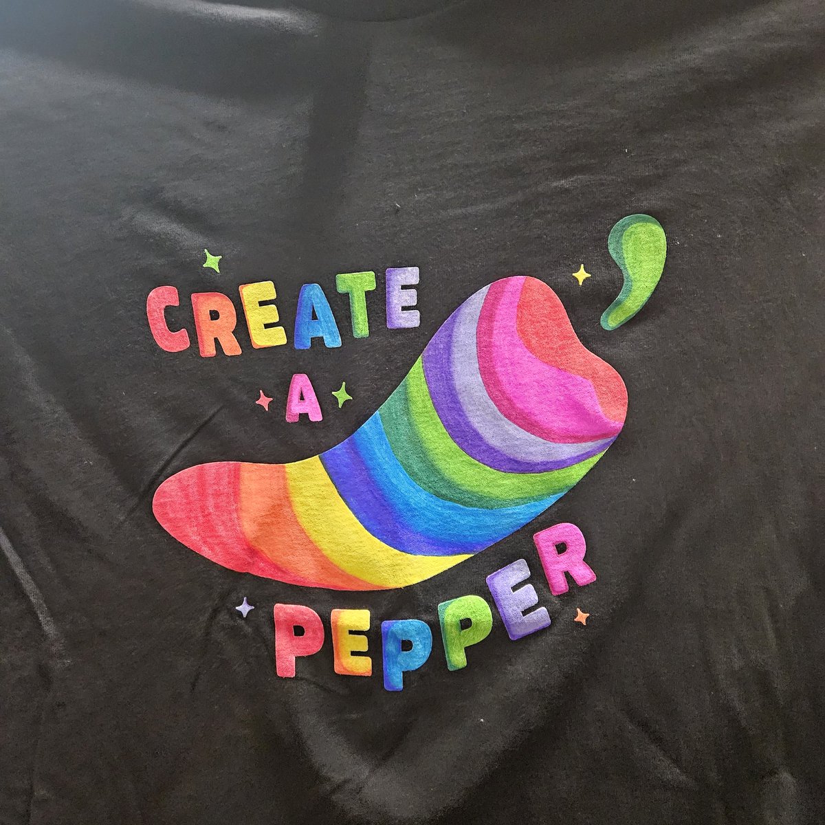 FausterMihali's tweet photo. My brand new TM Shayne colored this awesome Create A Pepper today, on her very first day!! I love it! #StJudes #ChilisLove #CreateAPepper #VFDO #TrainingMatters https://t.co/8rtslxXa4b