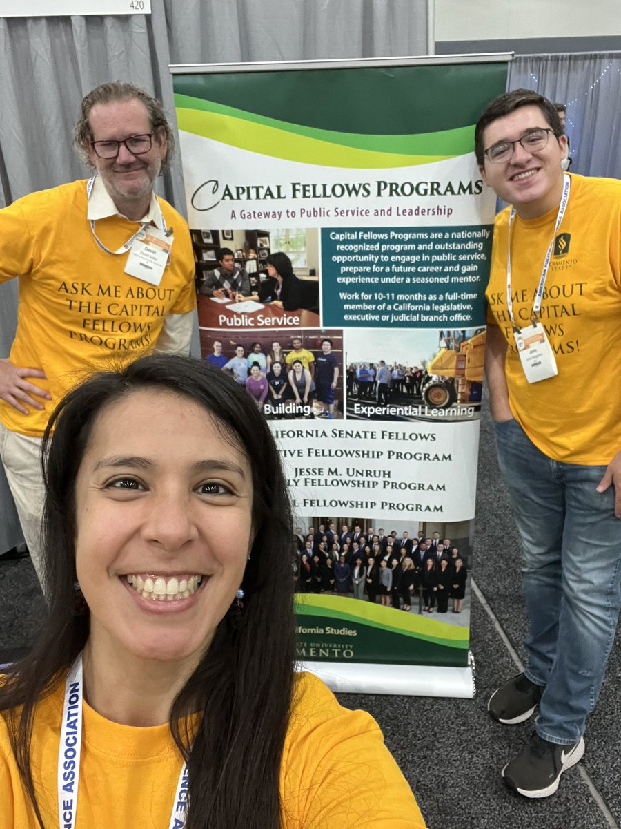 Had a great time at #APSA2023 spreading the news about the Capital Fellows Programs to students and professors!