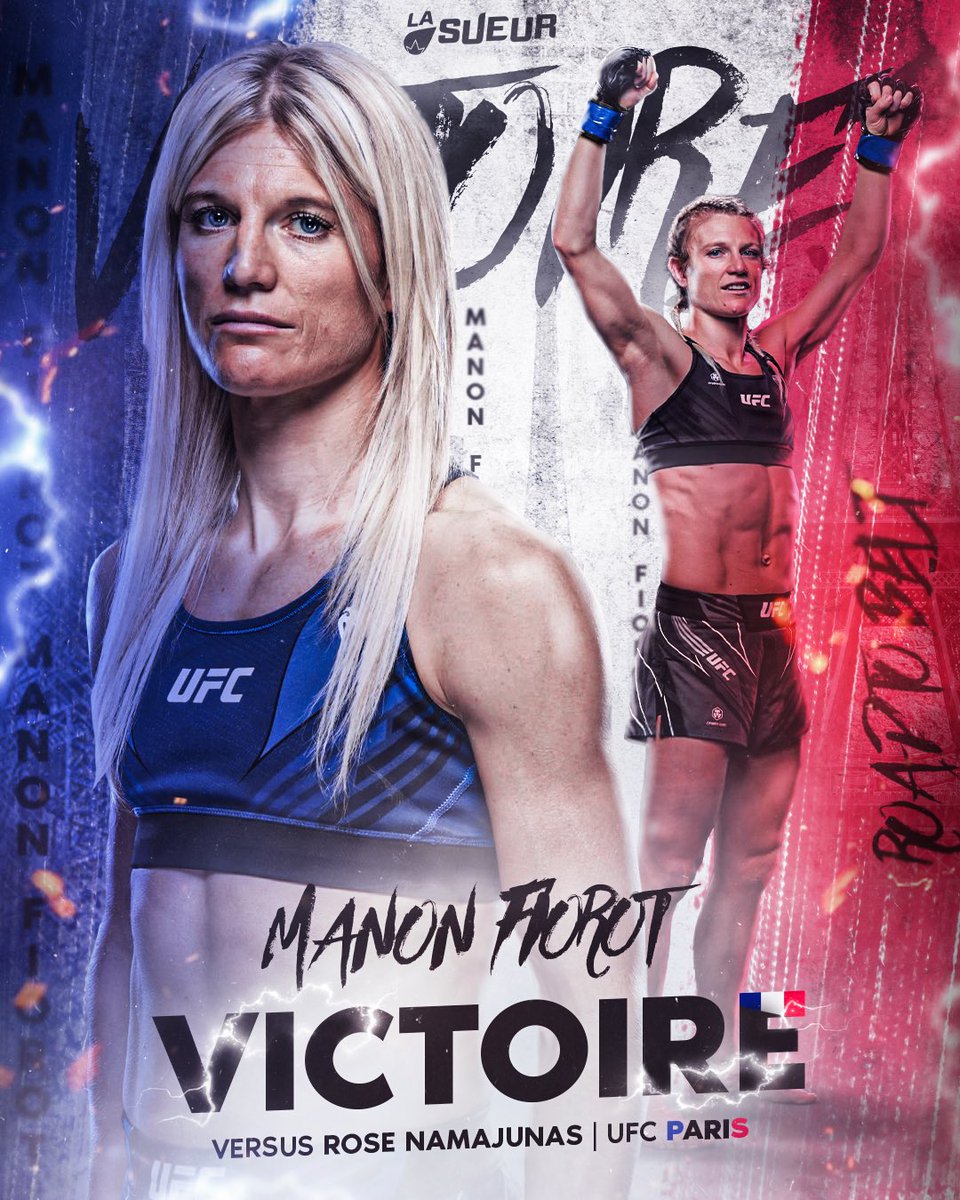 MANON "THE BEAST" FIOROT 🤩🇫🇷

LA NIÇOISE S’IMPOSE PAR DÉCISION FACE À L’EX MULTIPLE CHAMPIONNE DE L’UFC ROSE NAMAJUNAS 🤯

#UFCParis