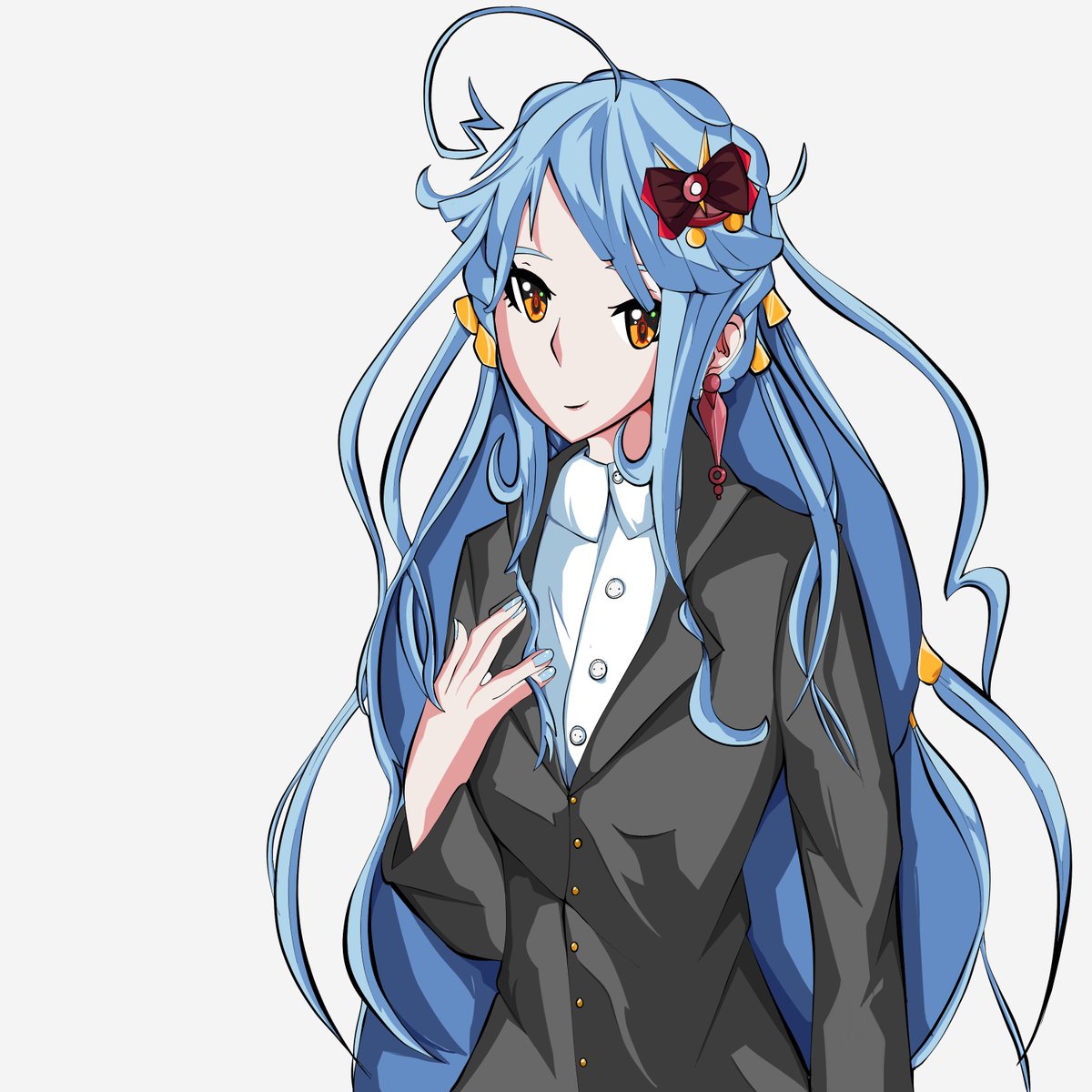 CocoLunarium's tweet image. Merifrina est Hailyn, una mitad del duo protagonista de mi novela, Ashavan, y diosa en entrenamiento.

#drawing #art #celshading #waifu #anime #novel #illustration #characterdesign #fantasy #conceptart #bluehair #suit #drawing #digitalart #character #manga #bow  #ahoge