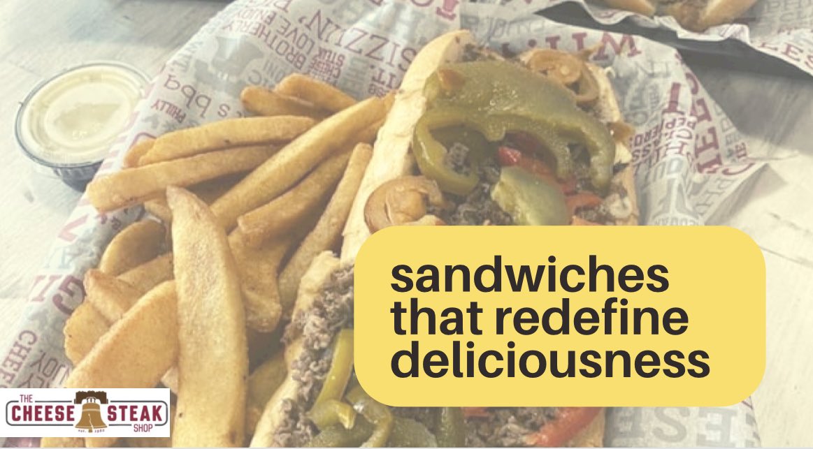 cheesesteakcorp's tweet photo. Sandwiches that redefine deliciousness.

#thecheesesteakshop #cheesesteakshop  
#phillycheesesteak #bayareafood #bayareaeats  
#sffood https://t.co/0gTfTomrPS