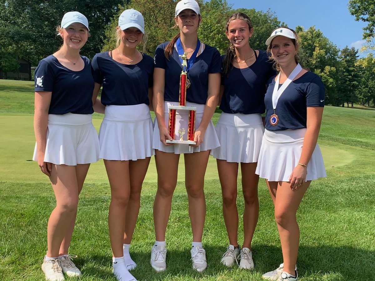 AthleticsFchs's tweet photo. The @FCGirlsGolf2 won the Connersville Invite today! Nicole was the overall medalist with an even par 72! Crystal Callihan finished 3rd overall with a score of 84! Congratulations ladies! https://t.co/Crmn1OQGie