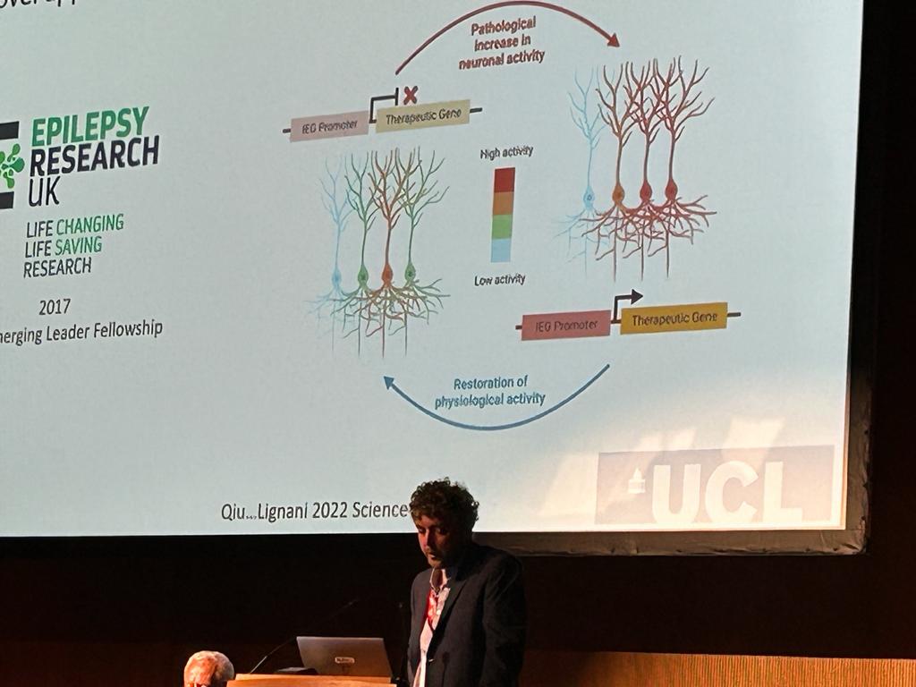 Congratulations to @gabrilignani for receiving the 'Michael Prize' for his ERUK-funded work in experimental epilepsy research at the 35th International Epilepsy Congress #IEC2023 in Dublin today.