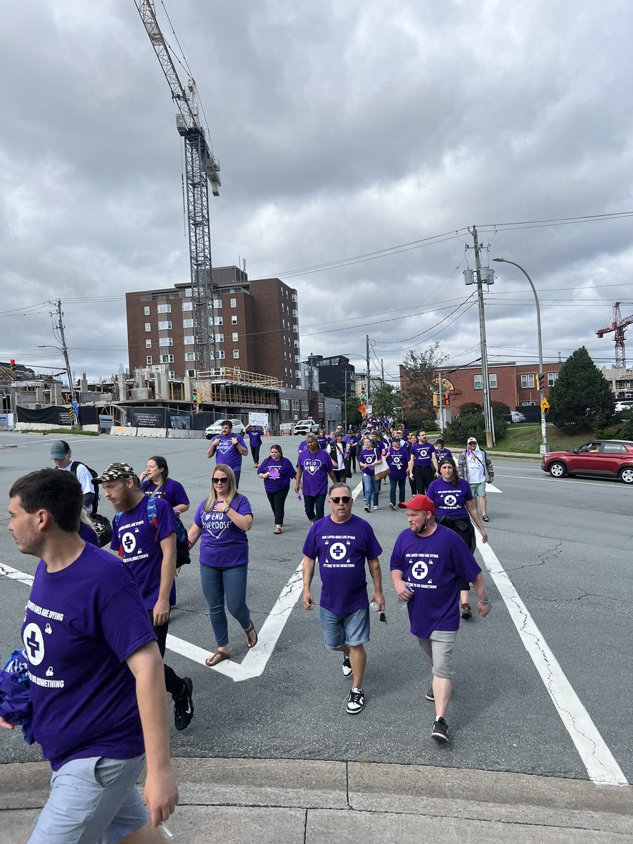 International Overdose Awareness Day 2023 💟 A group of NECHC staff participated in walk to remember those lost and advocate for change. Thanks to our Community partners @needleexchange2 , @Direction180 and ReFix for organizing. #internationaloverdoseawarenessday