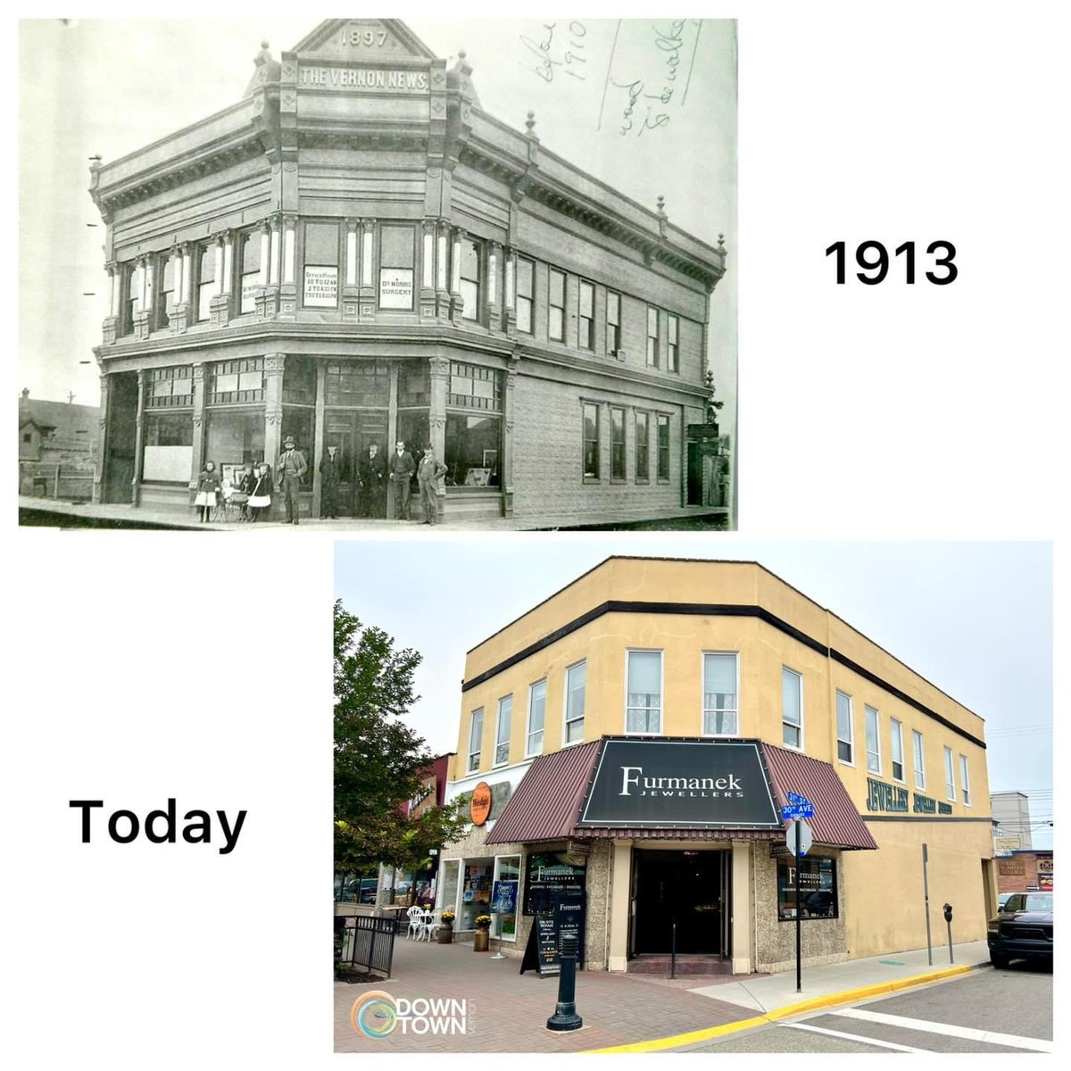 Old building in #vernonbc had so much more character than what we have today.