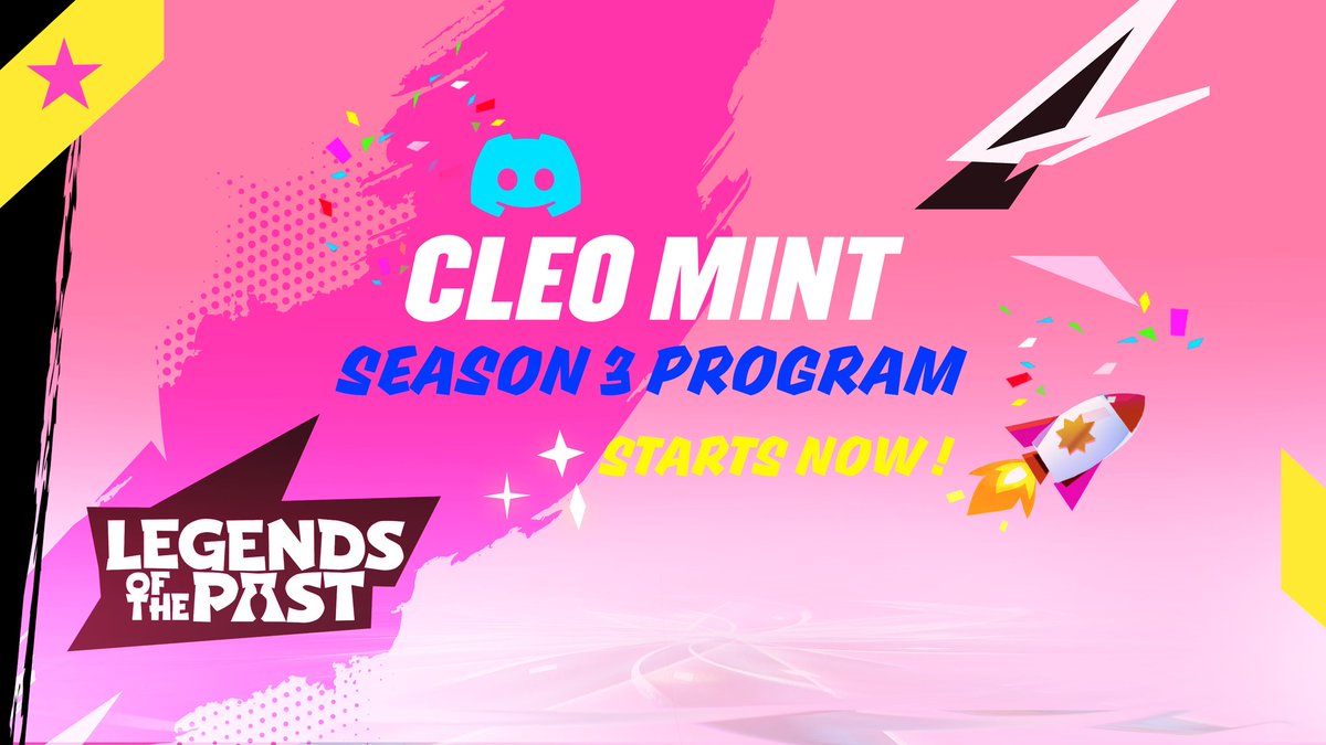 As an early supporter of @legends_of_past I'm pleased to tell y'all that Season 3 is live. I'm so excited for what's coming especially the long awaited Cleo mint.🔥🔥