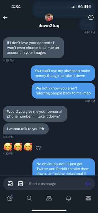 This kinda of behavior is why women are scared of ALL MEN. Fucking psychotic lmao get a life. https://t