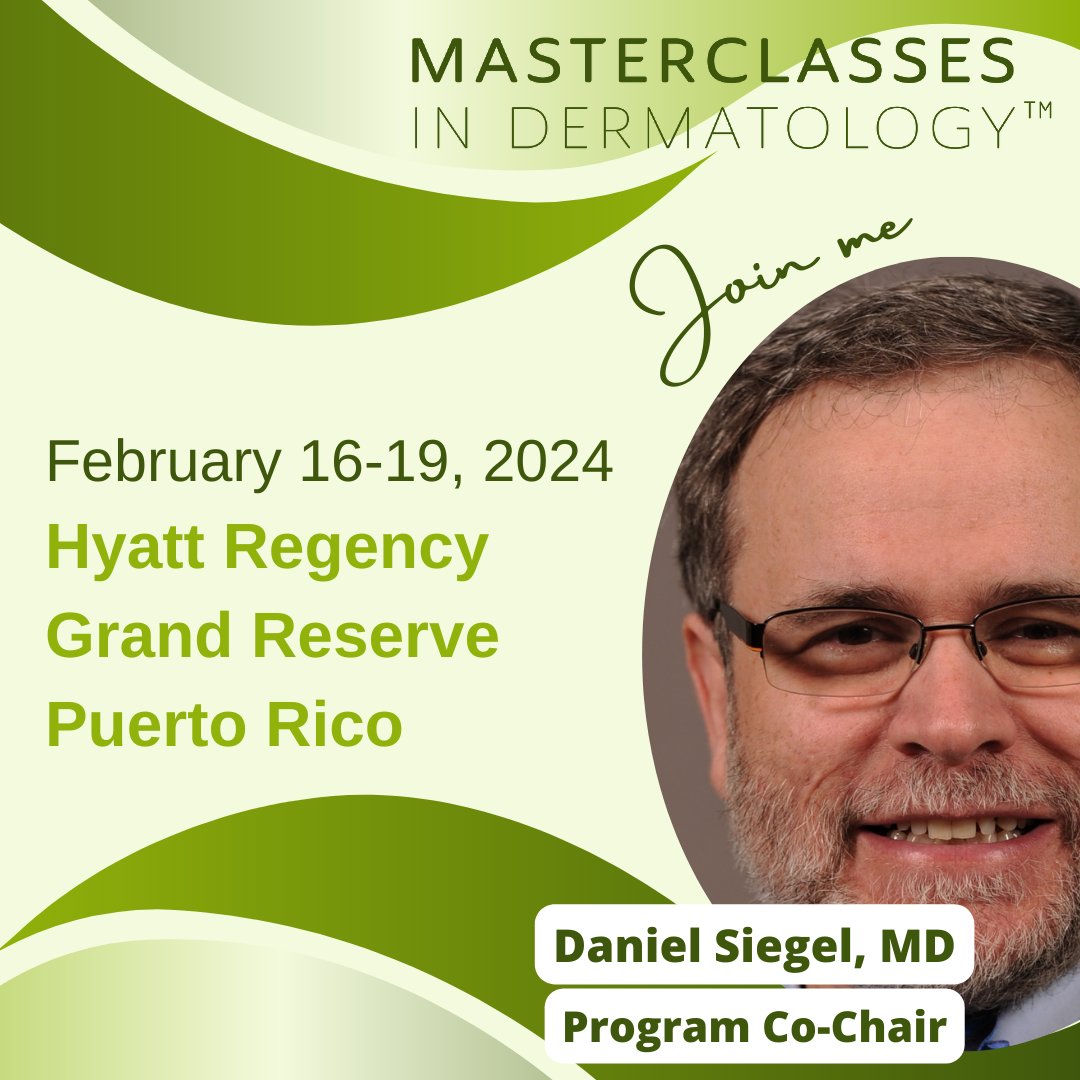 #acne#HS#alopecia#atopicderm#urticaria#itch#melanoma#psoriasis#psoriaticdisease#dermatology#rheumatology#medicaleducation#continuingeducation#cme We can’t wait to see you at Masterclasses in Dermatology 2024 in Puerto Rico! //masterclassesindermatology.com/puerto-rico-2024/