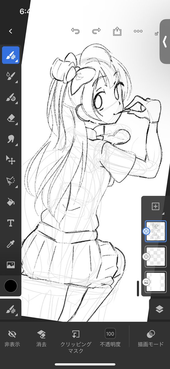 気持ちは12日までに完成させれたらと思って描き始めた絵 