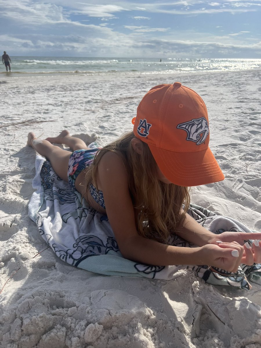 pattidodson's tweet photo. Love a girl who is an Auburn Tigers and Nashville Predators fan.  #wde #letsgopreds https://t.co/N9E1zECLjr