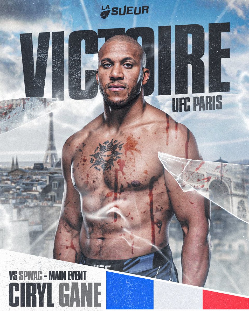 BON GAMIN IS BACK 🤩🇫🇷

CIRYL GANE S’IMPOSE PAR TKO DÈS LE DEUXIÈME ROUND DE CE MAIN-EVENT ! 😱

#UFCParis