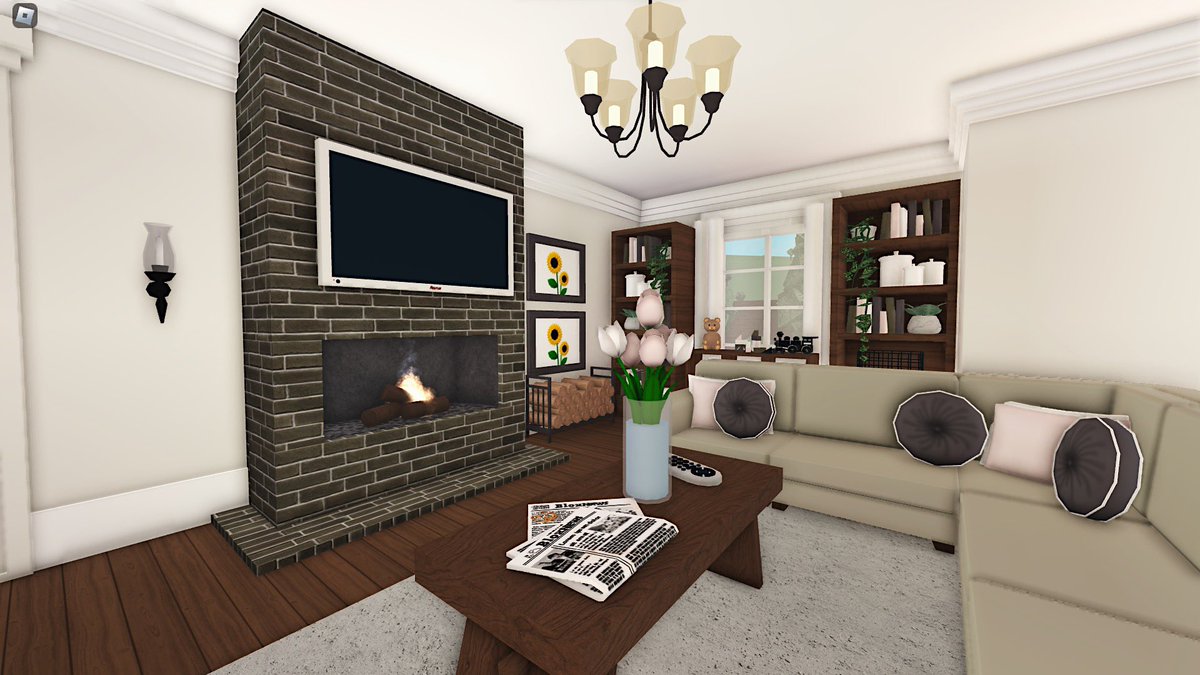 GamingwithVYT's tweet photo. The Living Room in the No Gamepass Home!! 💚

Link: https://t.co/9EfqrEVUp0

cost: $128k
2 bedrooms (sleeps 5) 
2 bathrooms

#bloxburg #bloxburgbuilds #bloxburgbuild #bloxburghouse #welcometobloxburg #roblox #robloxbloxburg #bloxburgideas #bloxburghouses #bloxburgbuilder https://t.co/04DgHaFzpn