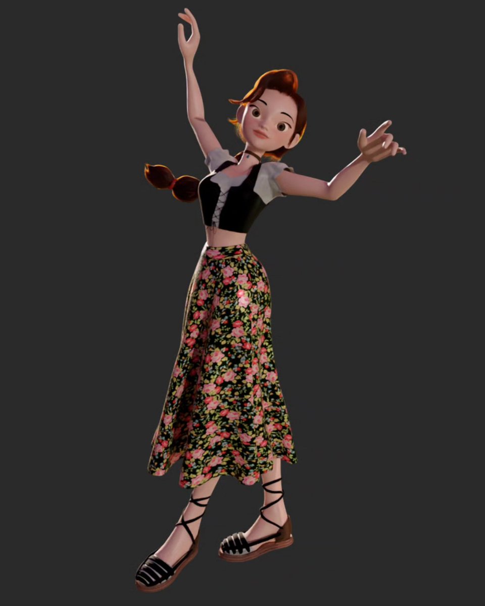 artisabet's tweet photo. Hi guys!
I have been modeling a 3D Character of a Catalan Girl in a #disney style. Ready to animate!
More details in my Art Station :
https://t.co/j7pk4NRSdY
@DisneyAnimation @DisneyStudios @tv3cat https://t.co/DmQi1tEII9