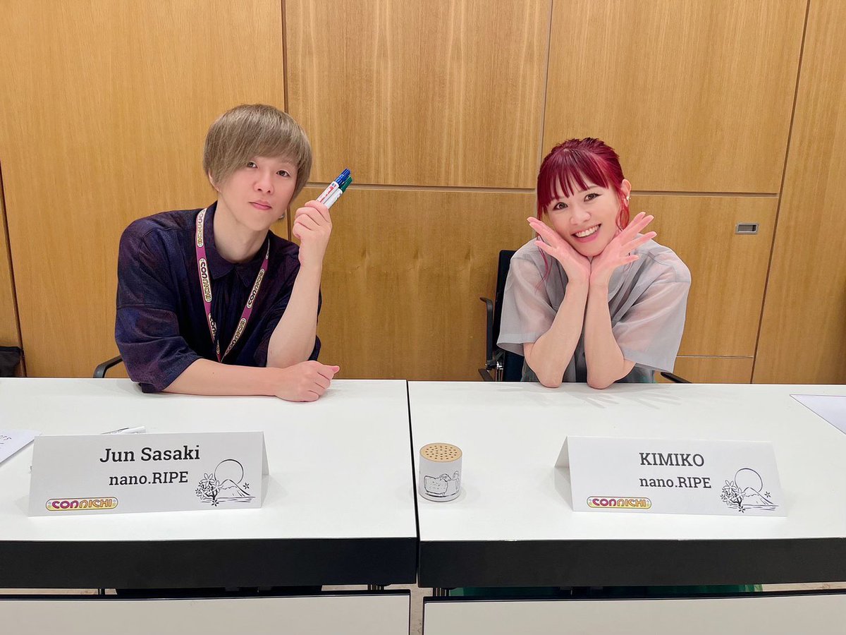 ドイツ公演。ライブ本番からのサイン会、全部全部楽しかったー！

サイン会でドイツの方に
「あなたのドイツ語、悪くない！」って言ってもらえて嬉しかった！

伝わったかな。ドイツのみんなの気持ちはとっても伝わりました。本当にありがとう。Danke！

#Connichi2023