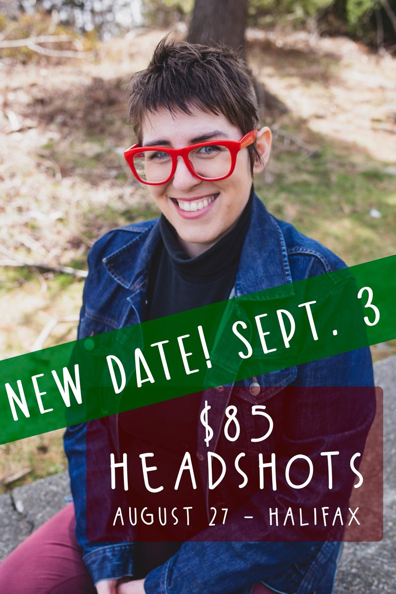 *** LAST-MINUTE BOOKINGS AVAILABLE FOR TOMORROW *** Please support <a href="/Annie__Bee/">Annie Bowers</a> while you get a series of terrific headshots! We'll be in Halifax tomorrow, so you'll also get to meet us 😉