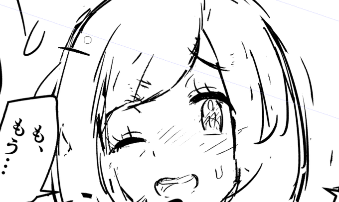 寝る前にちょっと下書きやっとこ⇒なんか納得いく顔が描けない……で、ようやくまとまった時には朝になっていたという…… 