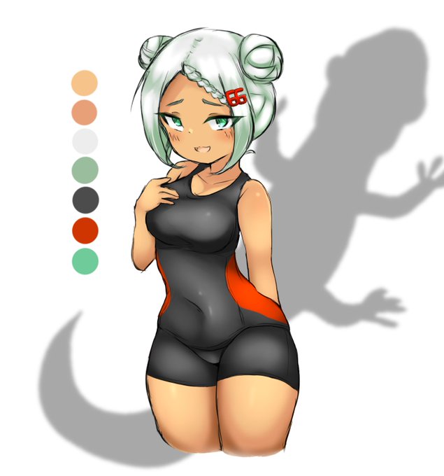 初期デザイン勢であんまりしっくりきてなかったので髪型ほか更新してみたり 