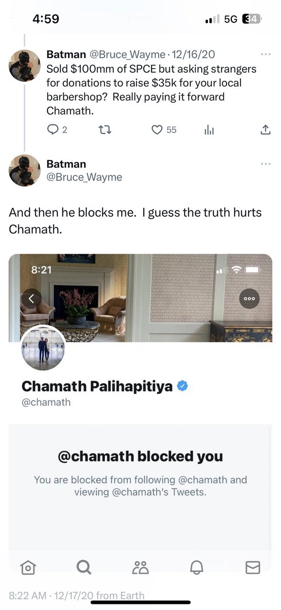 Bruce_Wayme's tweet photo. @EnronChairman I’m 3 years ahead of you Kenny.  And yes fancy Mr Billionaire @chamath couldn’t save his local barbershop on his own for $35k.  Hey @jason can you ask him this on your pod of dilettantes peacocking around?  @dalibali2 @innocencecap @cap_zay @buccocapital @BucknSF https://t.co/ArYReiFdvi