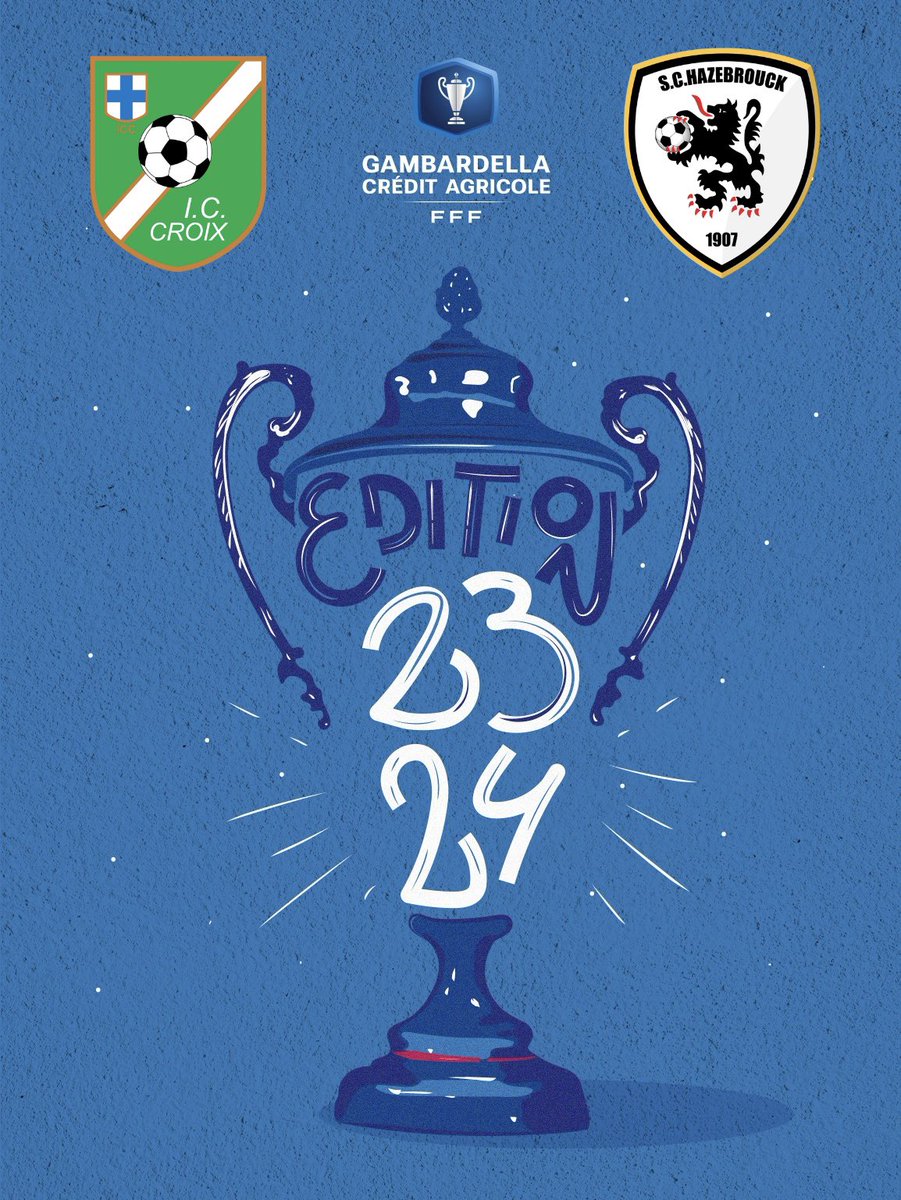 SCHazebrouck's tweet photo. 𝐔𝟏𝟖 - 𝐂𝐎𝐔𝐏𝐄 𝐆𝐀𝐌𝐁𝐀𝐑𝐃𝐄𝐋𝐋𝐀 🏆

🆚 𝗜𝗖 𝗖𝗿𝗼𝗶𝘅
🏆 Coupe Gambardella - Tour 1 
⌚️ 10H30 
🏟️ Campus Sportif Henri Seigneur 

Suivez le match en direct en story et sur l’application Score n’co. 📱

𝑨𝑳𝑳𝑬𝒁 𝑯𝑨𝒁𝑬𝑩𝑹𝑶𝑼𝑪𝑲 ! 🤍🖤

#ICCSCH #Gambardella https://t.co/BLb4sgqHf7