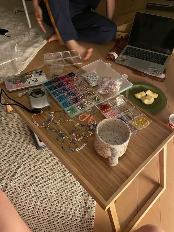 bracelet making with evan