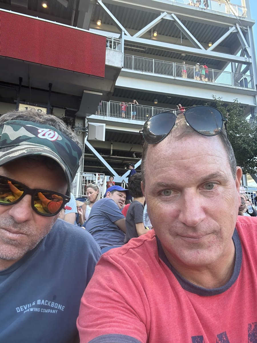 BobKolasky's tweet photo. I am happy to report that on this Saturday afternoon the Nats played Take on Me in the 7th inning stretch. DC is better for it.  @Rooroxx https://t.co/dxqBLdpw3g