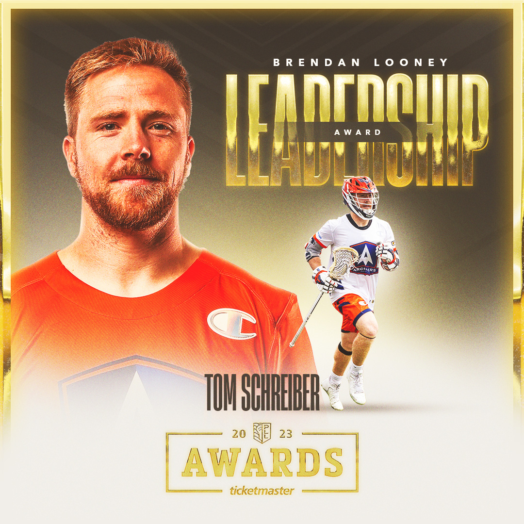 PremierLacrosse's tweet photo. TOM SCHREIBER 🏹 Winner of the 2023 Leadership Award

@TomSchreiber26 | @PLLArchers https://t.co/YfW06o0Aks