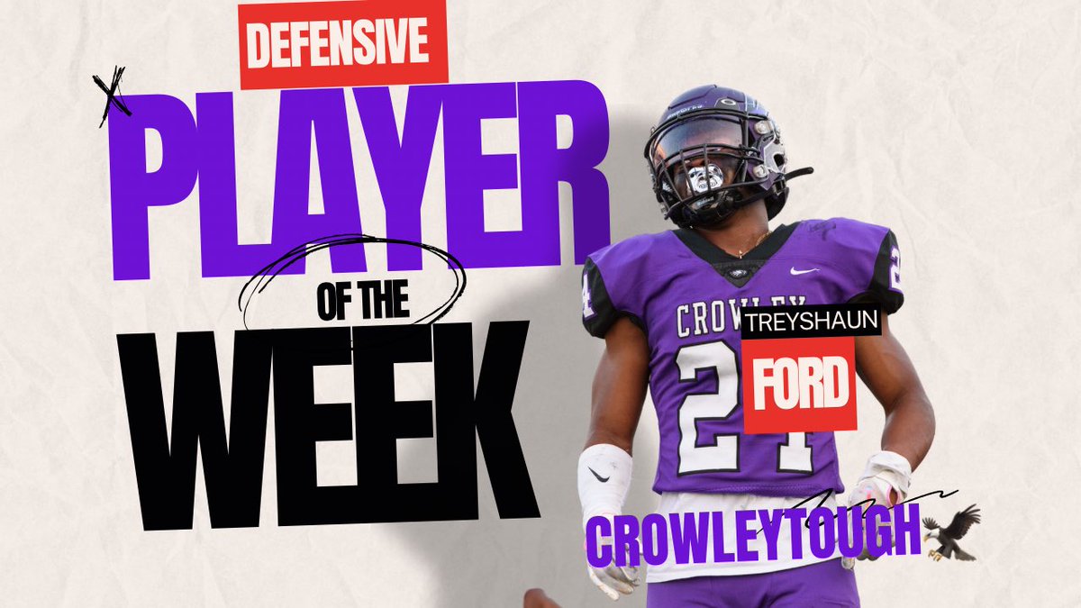 CTownEaglesFB's tweet photo. Week 2 Players of the Week‼️ # CrowleyTough🦅 https://t.co/JOiO6gGuae