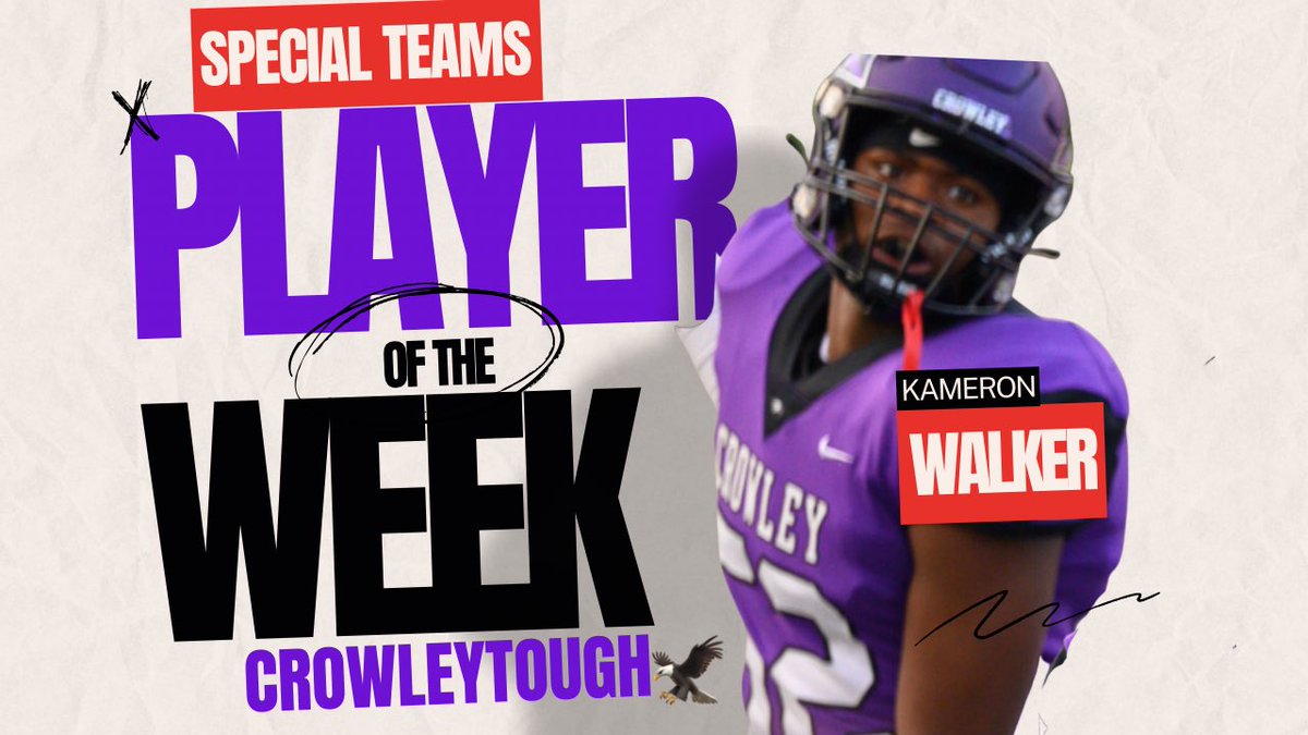 CTownEaglesFB's tweet photo. Week 2 Players of the Week‼️ # CrowleyTough🦅 https://t.co/JOiO6gGuae