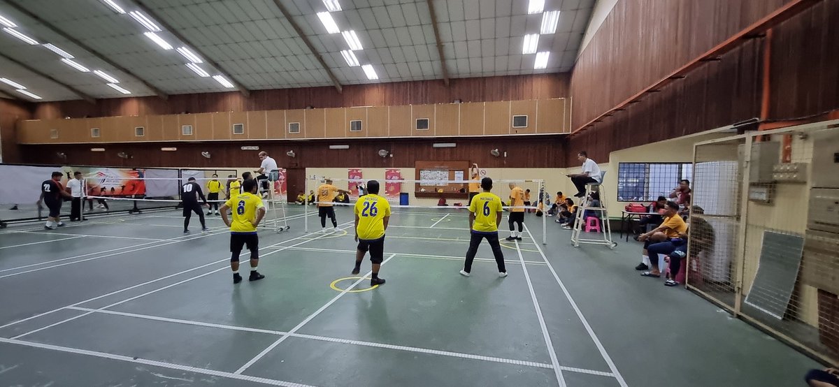 shahrulmiza9101's tweet image. Corat coret acara Sepaktakraw di Sukan Antara Agensi MITI 2023 #SAAM2023 bertempat di Subang Jaya, Selangor. Alhamdulillah kami berjaya meraih tempat ketiga. #MATRADE