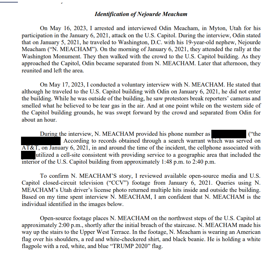julie_kelly2's tweet photo. Funeral today for Jord Meacham, 22-year-old from Utah arrested and charged last month on 4 misdemeanors for Jan 6.

Here is how our FBI is spending its time. Terrorizing a large, tight-knit family bc they supported Donald Trump.

Jord's judge was Reggie Walton so he was doomed: https://t.co/G7On31ql1S