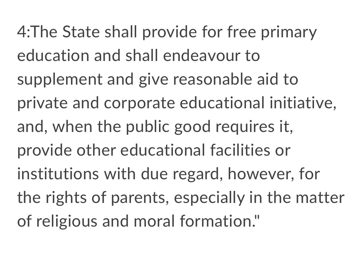 fellawrites's tweet photo. Here’s a part of Article 42 from the Constitution of Ireland.
Does it look like libraries can teach children about fisting?
#Cork #ProtectOurLibraries https://t.co/YhmcX7A8ix