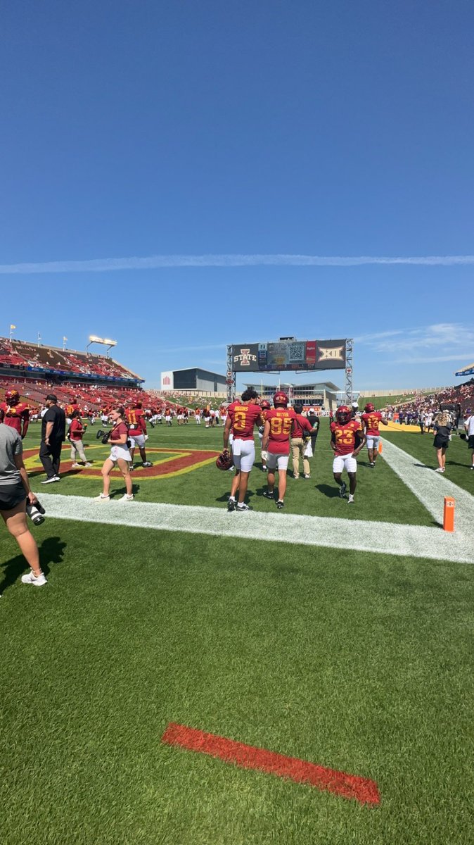 Thanks <a href="/CycloneFB/">Iowa State Football</a> for the gameday visit! <a href="/DerekHoodjer/">Derek Hoodjer</a>