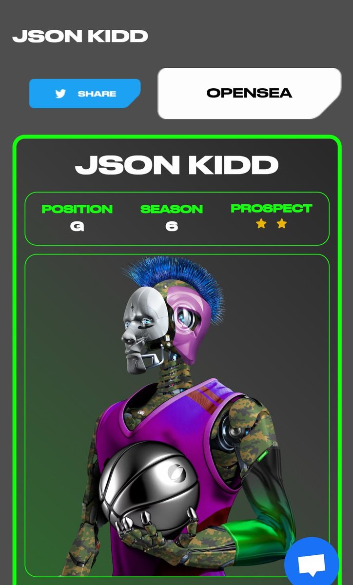 SwoopsThereItIs's tweet photo. 🏀 24 hour flash sale🏀

The bidding for JSON KIDD will start at .05 eth and end 24 hours from this tweet. Bids no less than .001, Whoever is the highest bidder in the comments will win this Swoopster. Payment is expected immediately after the contest has ended #STii @PlaySwoops https://t.co/sS5XUXkm4v