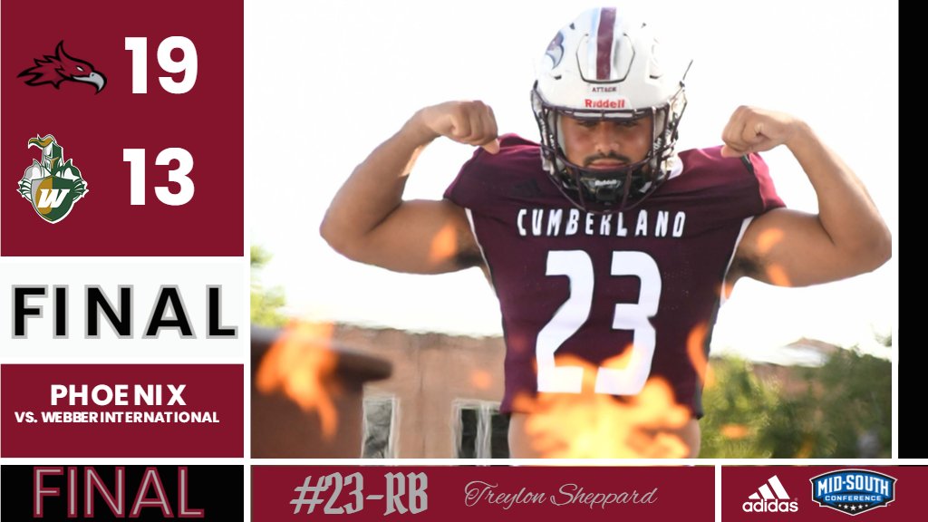 WINNER, WINNER, WINNER

Final Score CU-19, WIU-13; 0T

webberathletics.com/sports/footbal…

#WIN #CUPhoenix #RI23UP #FINISH