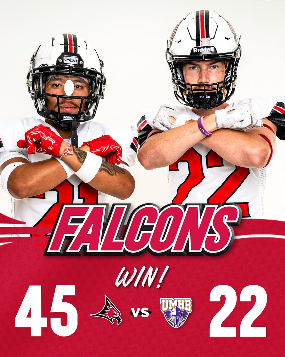 UW-River Falls Athletics (@uwrffalcons) on Twitter photo No. 23-ranked <a href="/UWRFFootball/">Falcon Football</a> opens the season shocking No. 3-ranked Mary Hardin-Baylor!
#FFT #d3fb No. 23-ranked <a href="/UWRFFootball/">Falcon Football</a> opens the season shocking No. 3-ranked Mary Hardin-Baylor!
#FFT #d3fb