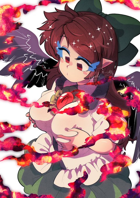 ご満悦八咫烏😊
#霊烏路空 