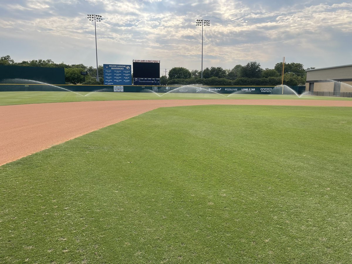 Loving all the pristine looking football fields out there, good luck to everyone this season. We took advantage of the long weekend to punch some holes and received the gift of a little cloud coverage 😳
